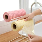 Blue And Household Kitchen Towel Roll Microfiber Cleaning Cloths