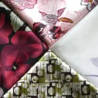 Super gloss gorgeous smooth and soft dress printed satin 100% polyester fabric