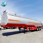 Heavy Duty 4 Axles 40000 45000 L 50000 Liters Diesel Oil Petrol Fuel Tanker Price Fuel Tank Truck Semi Trailer