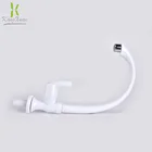 Single handle plastic cold water deck mounted kitchen faucet sink