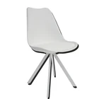Wholesale dining room furniture white tulip style plastic chairs cheap modern design dining chair price