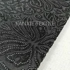 New product knitted four way 45%polyester 40%nylon 5%spandex stretch burnt flocked velvet fabric for dancer dress