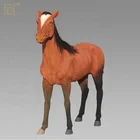 Decorative Life Size Resin Horse Fiberglass Animal Sculpture