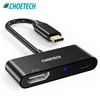 CHOETECH USB C to HDMI Adapter Cable With Type C PD Charging Port 4K@60Hz For Samsung S10 S9 Plus For MacBook Pro