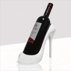 White Printed Women's Sexy High Heel Wine Bottle holder