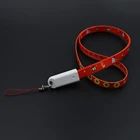New Product idea 2020 90cm Portable Lanyard USB Cable 3 in 1 Keychain Lanyard Phone Charger For Promotion Gift