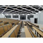 FM-308 Educational School Furniture College University Classroom Lecture Hall Desk and Folding Row Chair