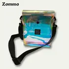 Fashion Lady Holographic Clear Plastic Jelly Handbag, Transparent PVC EVA Tote Handbag