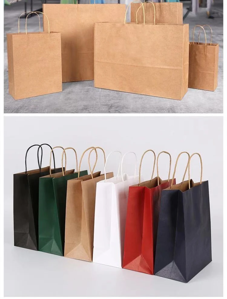 cheap kraft paper coffee bags shopping paper grey