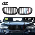 For BMW X5 X6 F15 F16 ABS Replacement Gloss M color Front Grille Front Bumper Grille F15 F16 2015 2016