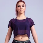Women's Mesh Casual Short Sleeve Sports T-shirt