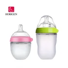 wide neck silicone breast feeding baby bottles food grade milk bottle