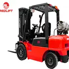 for Manufacturing Plant REDLIFT Gasoline/LPG FORKLIFT TRUCK H SERIES WITH 1.5 Ton 2ton 3Ton Capacity Montacargas