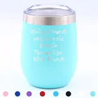 Egg Shape Stainless Steel Powder Coated Wine Tumbler with Slide Lid for Promotions