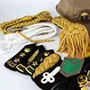 Military Uniform Accessories Shoulder Knot Twisted Cored Epaulet Shoulder Board