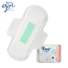 Female day time use cotton sanitary pad brand super girl sanitary napkin biodegradable sanitary napkins with negative ion