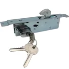 Aluminum Lock Door Door Lock Door Lock Aluminum Double Side Cylinder Sliding Lock Mortise Door Lock Set