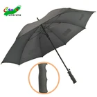 windproof rubber coated straight handle printing auto open umbrella