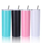 2020 trends BPA free double wall stainless steel skinny acrylic tumbler cups in bulk