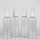 quick delivery 20/24/28 410/415 flip top lid cap PET bottle mist spray bottle for liquids 50ml/60/100/120/200/250/500