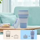 2019 New Products Folding Portable Drinking Shake Silicone Collapsible Coffee cup With Custom Logo