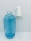 Blue Glass Bottle Glassglassglassblue Lotion Bottle Ocean Blue Cylinder Shaped Emulsion Cream Packaging Glass Bottle