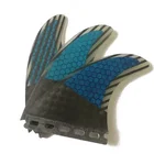 Customize Hot Sale 2019 Blue Strip Honeycomb surfboard Fins FCS/Future surf