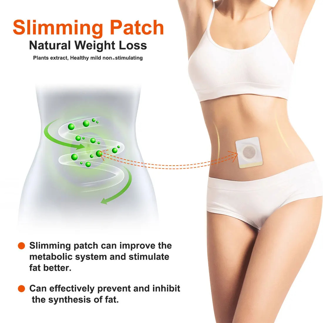 Elaimei 30pcs Packed Natural Herbal Weight Loss Sleep Magnet Belly