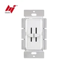 300W Each Dimmer 120V Single Pole Electrical American Wall Double Dimmer Switch