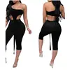 2019 Women Models Sexy Clubbing One Shoulder Top And Tight Leggings Women Office Suits