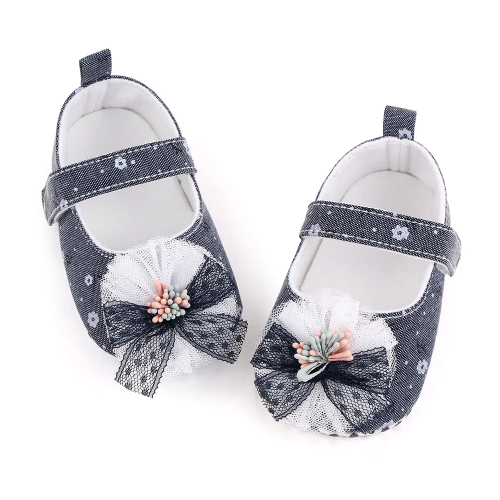 New arrival beauty bow princess shoes newborn toddler shoes girls in bulk details