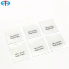 Hot sale custom clothing center folding silk washing care printing labels