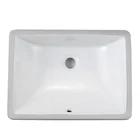 cheap ceramic rectangular undermount bathroom sink washbasin