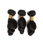 Unprocessed Wholesale Virgin Brazilian Hair Loose Wave 100% Human Hair Weft Tangle Free