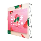 Tradeshow exhibit portable wall display aluminum stand stretch fabric popup Backdrop