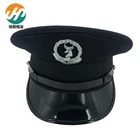 Custom Military officer navy officers soft flat peak cap custom peaked cap