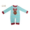 Adorable infant baby boy long sleeve bodysuit clothes toddler boys boutique applique cotton rompers
