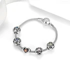 RINNTIN CBB02 fashion 2020 charms bracelet DIY jewelry 925 sterling silver pandora bracelet