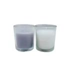 Colored Scented Candle In Glass Jar with customized fragrance