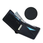 Luxury Custom Wallet Thin Luxury Mens Slim Credit Card Carbon Fiber Leather Custom Rfid Blocking Men's Slim Rfid Leather Wallet