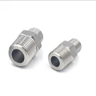 1/2 Reduces 1/2 "x 1/4" 150 # Stainless Steel Pipe Fitting Reduces Hex Nipple 316 SS NPT Thread