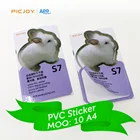 Custom PVC, vinyl stickers digital printing with glossy lamination