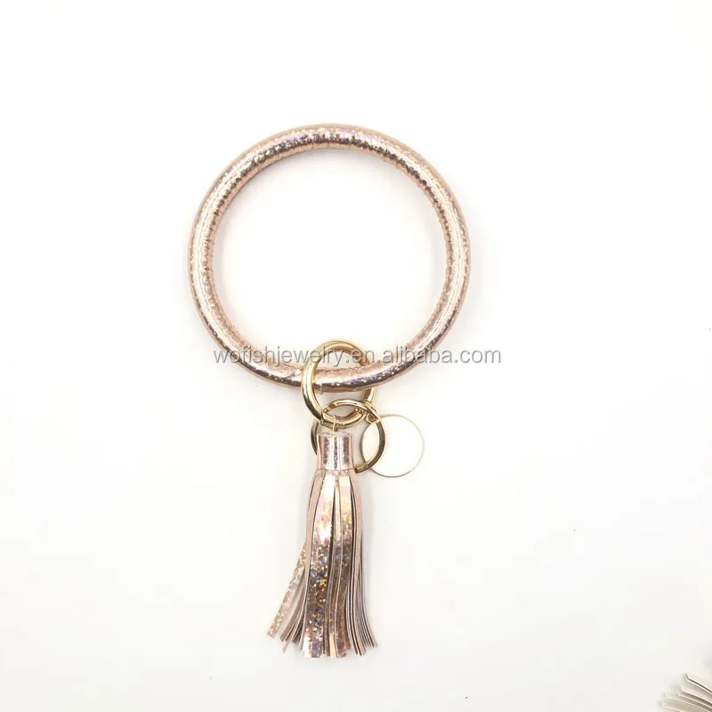 detailed images glitter shinny colors keychain -- 8colors