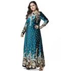 Zakiyyah 7319 New Fashion Design Gold Blocking Abaya Dress Velvet Fabric Printing Machines Dubai Abaya