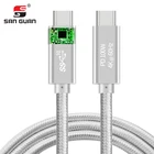 OEM 10Gbps PD 100W (20V 5A) USB Type C TO TYPE C USB 3.1 GEN2 Cable Compatible Thunderbolt 3 for Macbook Pro