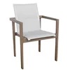 wholesale outdoor patio dining furniture Modern hotel beach restaurant Garden set WPC wood dining chair and table