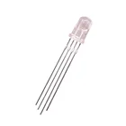 Ekinglux ダイオード led 5 ミリメートル rgb 5 ミリメートル led rgb 4 ピンオーバル 5 ミリメートルの led ダイオード