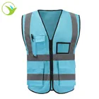 Cheap wholesale summer high roadway visibility vest in reflective safe work custom design logo