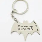 Promotion personalized custom name Superhero batman metal keychain china supplier