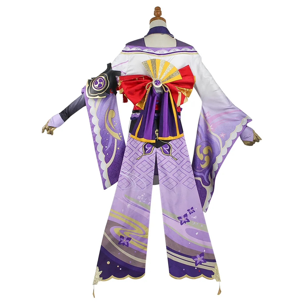 Game Genshin Impact Raiden Shogun Cosplay Costume Combat Dress Outfit